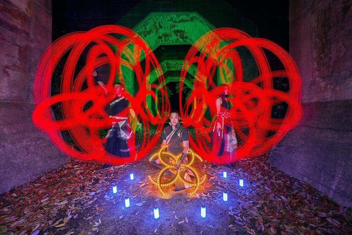 かぐづちの光のパフォーマンス