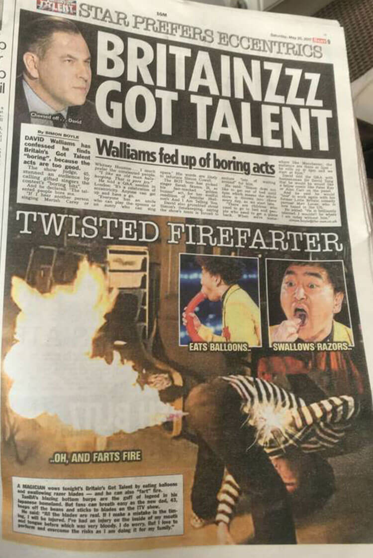 海外新聞に掲載されたTanBAのマジック・カラー